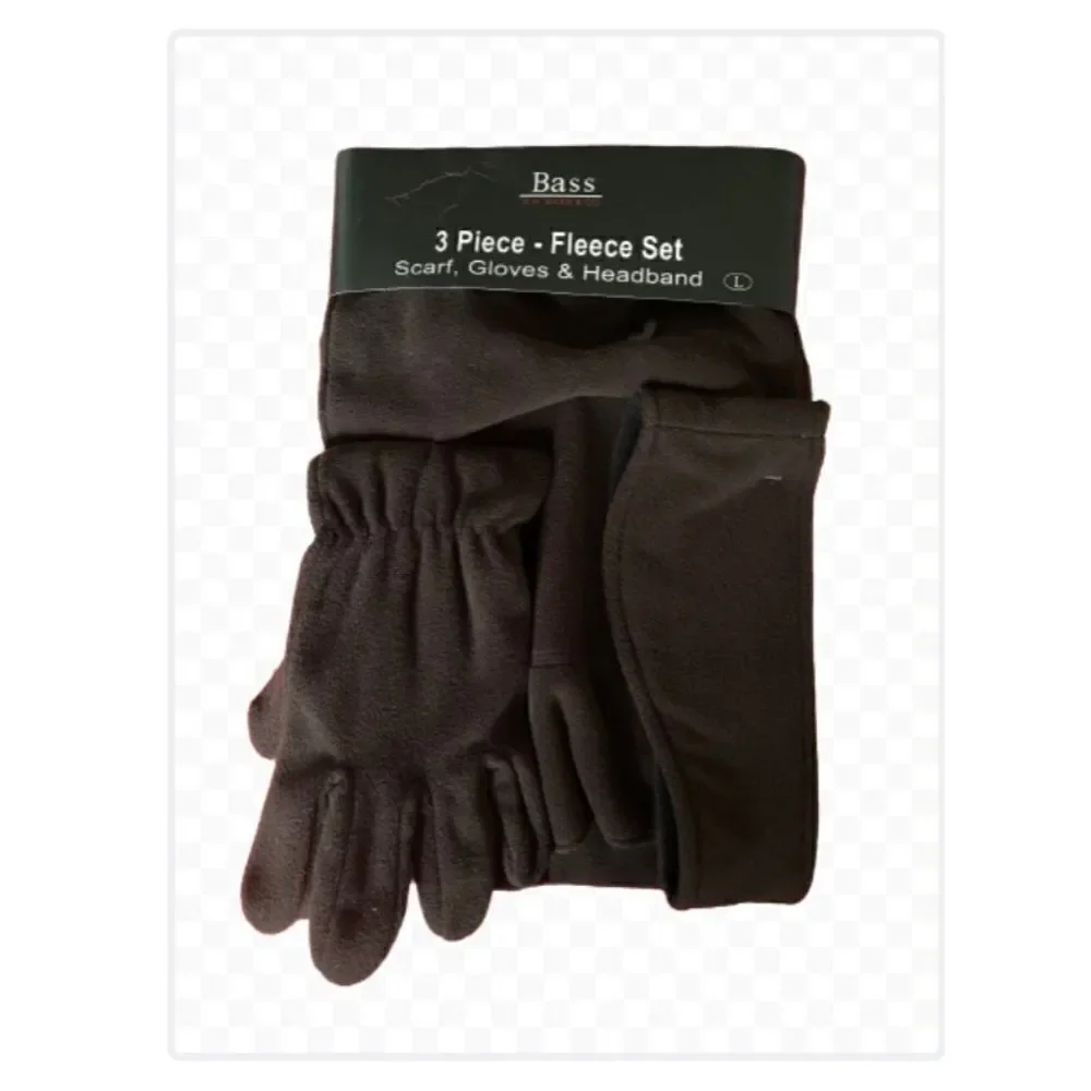 NWT Bess, women’s three-piece scarf, gloves and headband set